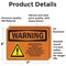 Signmission Moving Gate Can Cause Serious Injury, 7 in W x Rectangle, Vinyl Decal OS-2PACK-WS-D-57-L-12686 - alternate 3